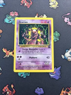 Mewtwo Promo 14 NM/LP -Vintage Rare Pokemon Card- Black Star Promo (8q) - Image 1