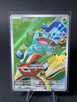 Pokemon TCG Bulbasaur 037 Promo Illustration First Partner 30th Anniversary NM - Image 1