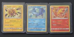 3x Legendary Birds Articuno Zapdos Moltres HOLO SET Pokemon LP SM145 SM144 SM143 - Image 1