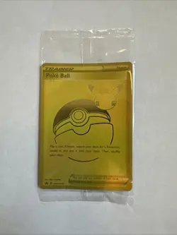 Sealed Trainer Poke Ball SWSH146 Gold Holo Foil Promo Pokemon Card 25th - Image 1