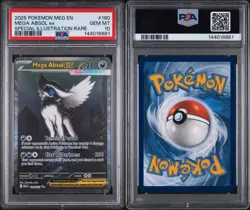 2025 POKEMON MEG EN-MEGA EVOLUTION #180 MEGA ABSOL EX PSA 10 - Image 1