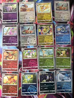 Pokemon 16 Card Lot MASTERBALL HOLO Rare Hits Only Prismatic Eeveelutions B79 - Image 1
