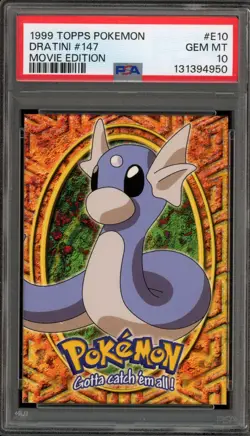 Pokemon Topps Dratini Movie Edition #147 (#E10) PSA 10 Gem Mint - Image 1