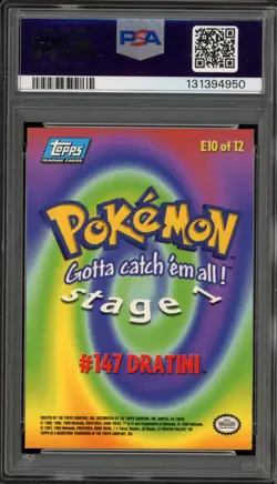 Pokemon Topps Dratini Movie Edition #147 (#E10) PSA 10 Gem Mint - Image 2