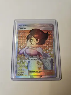 Pokemon TCG Wicke Trainer Full Art Ultra Rare Holo 147/147 Sm-Burning Shadows - Image 1