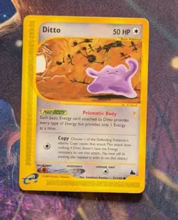 Ditto 51/144 Skyridge Common Pokemon Lp- MP non-holo - Image 1