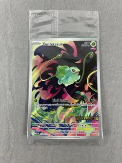 2025 Pokemon Mega Evolution Bulbasaur Stamped Promo #133/132 Sealed #2 - Image 1
