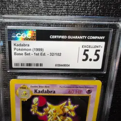 1st Edition Pokemon Kadabra #32/102 Base Set (Shadowless) Regular - Image 3
