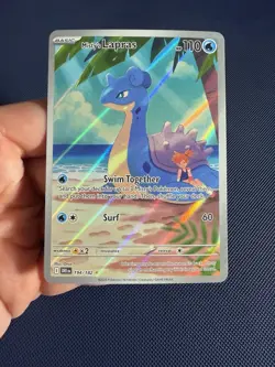 Pokemon TCG Misty's Lapras 194/182 Sv10 Full Art Holo Illustration Rare 110HP - Image 1