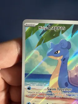 Pokemon TCG Misty's Lapras 194/182 Sv10 Full Art Holo Illustration Rare 110HP - Image 4