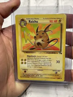 Raichu 29/62 Fossil Non Holo Rare Pokemon TCG Cards WOTC Vintage Nintendo MP+ - Image 1