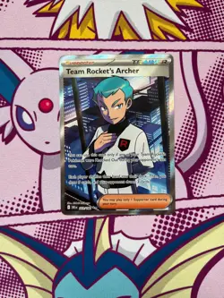 Pokemon TCG - Team Rocket's Archer 223/182 - Destined Rivals - Full Art - NM - Image 1