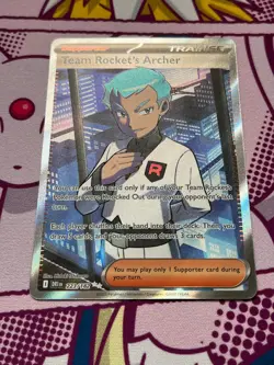 Pokemon TCG - Team Rocket's Archer 223/182 - Destined Rivals - Full Art - NM - Image 3