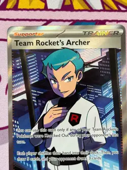 Pokemon TCG - Team Rocket's Archer 223/182 - Destined Rivals - Full Art - NM - Image 5