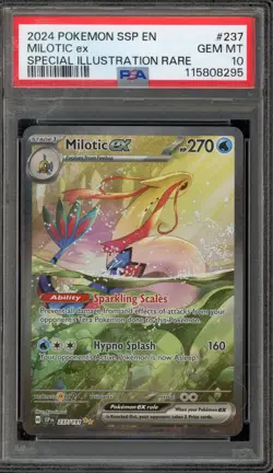 Pokemon Milotic ex Surging Sparks Special Illustration Rare #237 PSA 10 Gem Mint - Image 1