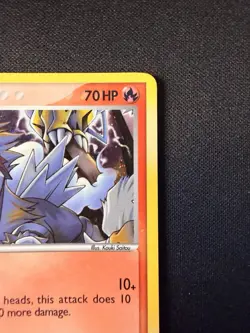 Entei 1/17 POP Series 2 Holo Rare Pokemon Card 2006 English LP/NM - Image 3