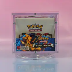 EVOLUTIONS POKEMON XY DISPLAY CARTON WITHOUT BOOTER ENGLISH IN ACRYL CASE - Image 1