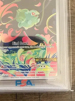 133/132 - Pokemon Mega Evolution Bulbasaur IR BSTR BOX Topper Promo PSA 10 Eng - Image 3