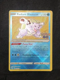 Radiant Blastoise 018/078 Pokemon GO Holo - Image 2