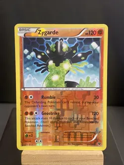 Pokemon Card Zygarde 53/124 XY Fates Collide Reverse Holo Light Played - Image 1