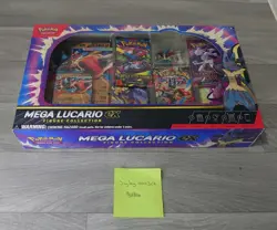 Pokemon TCG Mega Lucario EX Premium Figure Collection Box New Sealed - Image 2