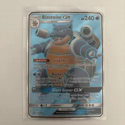 2019 Pokemon Blastoise GX SM189 Sm Holo Black Star Promo NM - Image 3