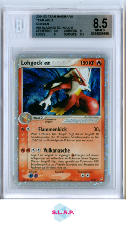 LOHGOCK EX POKEMON 89/95 2003 EX TEAM MAGMA TEAM AQUA HOLOFOIL DE POP 10 BGS 8.5 - Image 1
