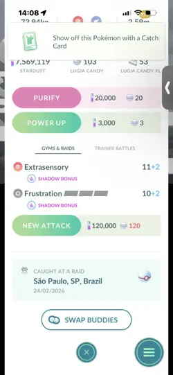Pokemon Go Legendary Lugia ( XXS) ( Normal ) ( Background) - Image 2
