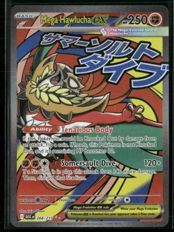 Mega Hawlucha ex 268/217 Mega Attack Rare ME: Ascended Heroes Pokemon Near Mint - Image 1