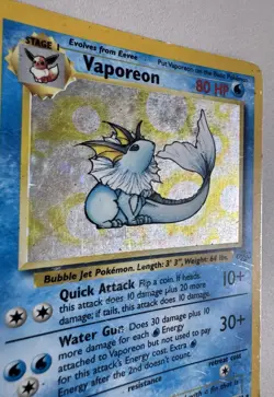 Pokemon TCG Vaporeon 12/64 Jungle Holo Unlimited - HP - Image 3