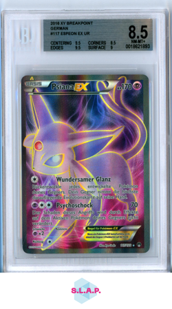 PSIANA EX POKEMON 117/122 2016 XY BRE4KPOINT HOLOFOIL DEUTSCH POP 5 BGS 8.5 - Image 1