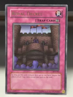 Royal Decree TP4-001 Tournament Pack 4 Unlimited Ultra Rare #1 Damaged - Image 1