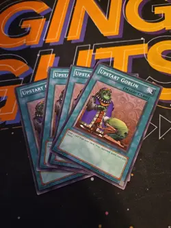 Yugioh! 4x Upstart Goblin MRL-033 Common Unlimited LP-MP Play Set VINTAGE - Image 1