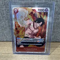 One Piece Paramount War Portgas.D.Ace OP02-013 SR English NM - Image 1
