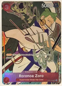 Roronoa Zoro OP01-025 Alternate Art (English Version 1st Anniversary) LP - Image 1