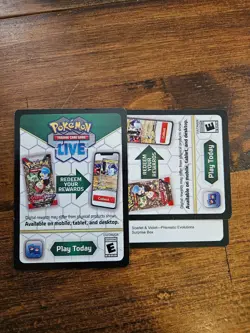 2x Prismatic Evolutions Surprise Box UNUSED CODE CARDS (CODES ONLY!!) - Image 1