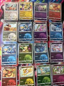 Pokemon 16 Card Lot POKEBALL HOLO Rare Hits Only Prismatic Eeveelutions B80 - Image 1