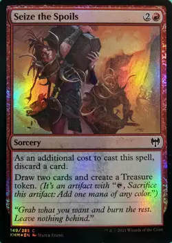 X 1 Seize the Spoils FOIL NM-M Kaldheim 149 MTG Magic The Gathering - Image 1