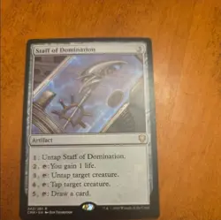Staff of Domination #343 (NM) Commander Legends CMR Magic MTG - Image 1