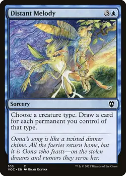 MTG Distant Melody ** Crimson Vow Commander ** English - Image 1