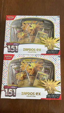 Pokemon Scarlet & Violet 151 Zapdos Ex Collection Lot Of 2 🔥 - Image 1