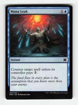 Mana Leak Misscut C Modern Masters 2015 50 LP Normal MTG - Image 1