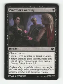 Professor's Warning C Strixhaven: School of Mages 84 LP Normal MTG - Image 1
