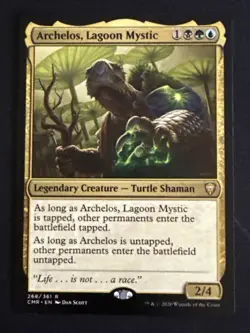 1x Archelos, Lagoon Mystic (268) Commander Legends LP MTG Magic the Gathering x1 - Image 1
