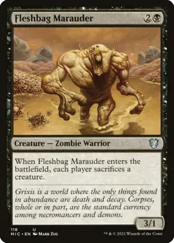 MTG Fleshbag Marauder ** Midnight Hunt Commander ** English - Image 1