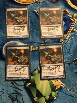 Mental Misstep 4 Copies (playset) New Phyrexia Signed Mtg - Image 1