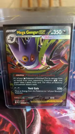 Mega Gengar EX 056/094 Double Rare Holo Phantasmal Flames Pokemon TCG Card NM - Image 1