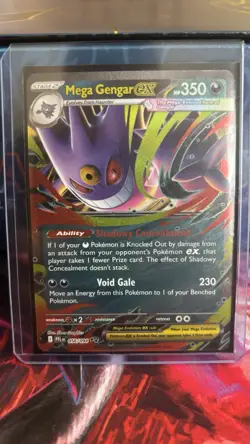 Mega Gengar EX 056/094 Double Rare Holo Phantasmal Flames Pokemon TCG Card NM - Image 2