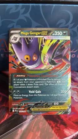 Mega Gengar EX 056/094 Double Rare Holo Phantasmal Flames Pokemon TCG Card NM - Image 3