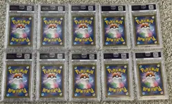 2023 Pokemon Yu Nagaba X PCG Champion Promo Japanese Complete Set Of 10 PSA 10 - Image 2